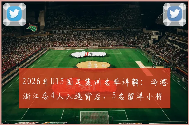 2026年U15国足集训名单详解：海港浙江各4人入选背后，5名留洋小将俱乐部及青训格局分析